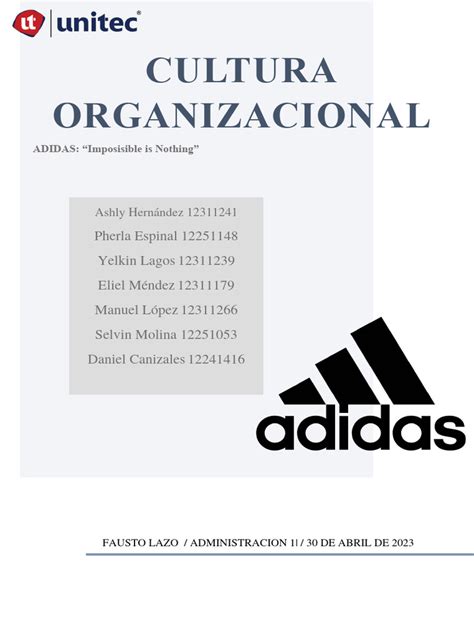 adidas cultura organizacional